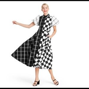 Mixed Checkerboard Puff Shirtdress - Christopher John Rogers for Target